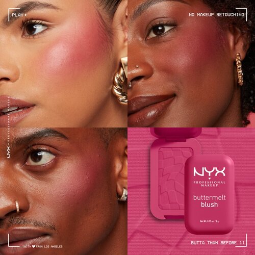 NYX Professional Makeup Buttermelt Blush puder- rumenilo nijansa 11 Butta Than Before 5 g Slike
