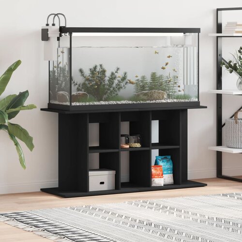  Stalak za akvarij crni 120 x 40 x 60 cm od konstruiranog drva Cijene