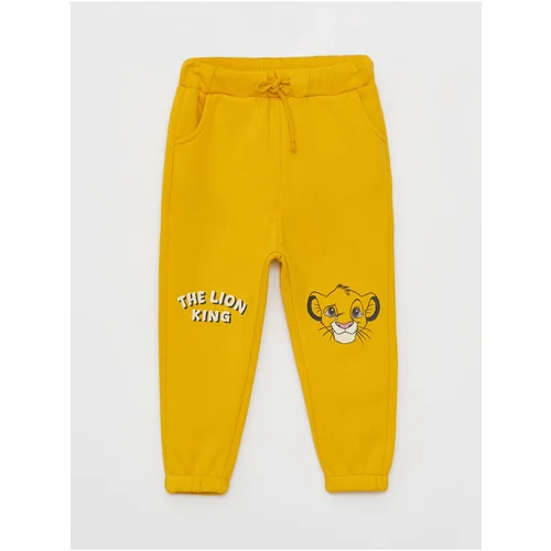 LC Waikiki The Lion King Printed Baby Boy Tracksuit Bottoms with Elastic Waist.