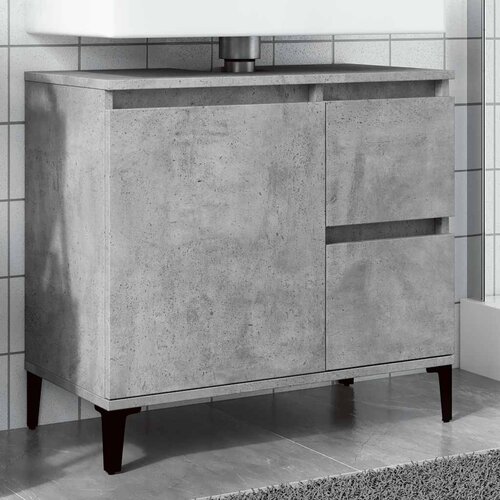 Ormarić za umivaonik boja betona 65x33x60 cm konstruiranog drva Cene