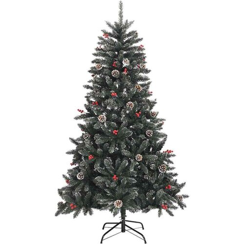 VidaXL Umjetno božićno drvce s stalakom Zelena 83.5 x 83.5 x 150 cm Slike