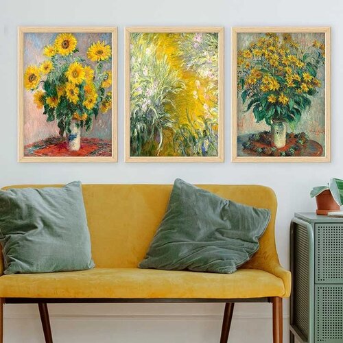 Wallity Set uramljenih slika 3NTC_UN547262, 3 Dela Cene