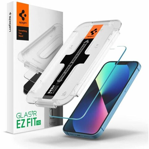 Spigen - Glas.TR EZ-FIT - iPhone 13 / 13 Pro / 14 - Prozirno Cene