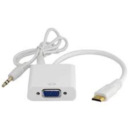 JWD Adapter HDMI-VGA M/F audio White Cene