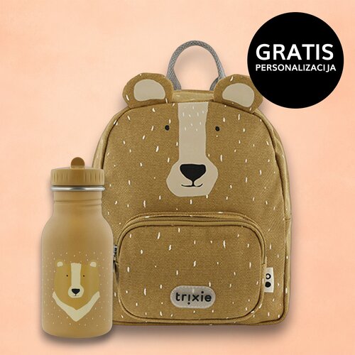 Trixie dječji ruksak small + bočica 350 ml mr. bear Cijene
