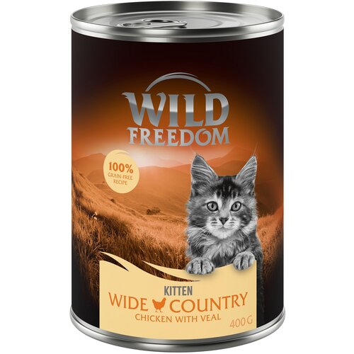 Wild Freedom Kitten 6 x 400 g - Wide Country - teletina in pi&scaron;čanec Cijene