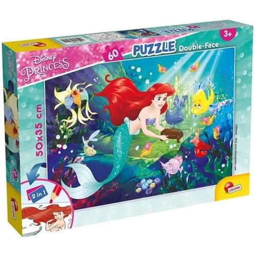 Puzzle SLOŽI I OBOJI PLUS MALA SIRENA-PRINCESS