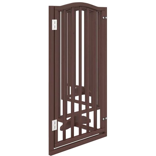  Vrata za pse s vrata&amp;scaron;cima 6 panela sklopiva 300 cm drvo topole Smeđa 50 x 90 x 2 cm Slike
