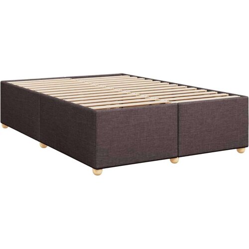 vidaXL Krevet s oprugama i madracem tamnosmeđi 140 x 190 cm od tkanine Cijene