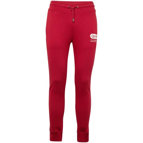 AÉROPOSTALE Sportske hlače 'CALIFORNIA' crvena / bijela