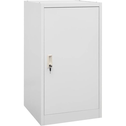 vidaXL Omara za sedlo svetlo siva 53x53x105 cm jeklo Cene
