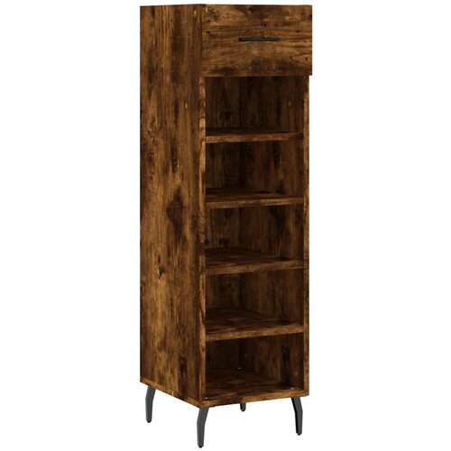 Maison Chic Omarica za obutev - Kopa za čevlje dimljeni hrast 30x35x105 cm inženirski les, (21777272) Slike