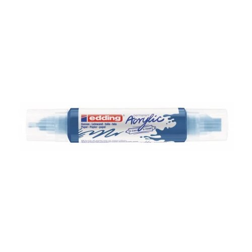  Akrilni marker E-5400 double-liner sa dva vrha Edding plava Cene