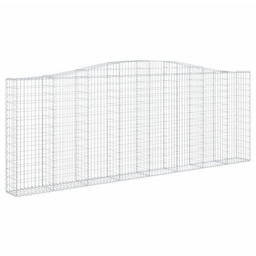  Lučne gabionske ko&amp;scaron;are 10kom 400x30x140/160cm pocinčano željezo Slike