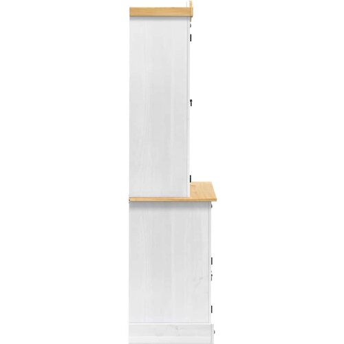  Kreveta Corona Bijelo 100 x 48,5 x 179 cm Čvrsto borovo drvo Slike