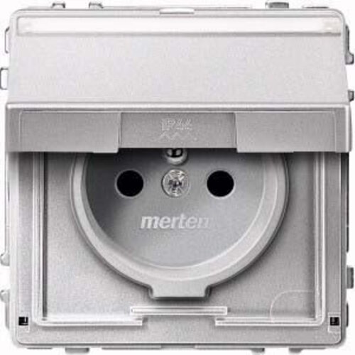 Merten vtičnica aluminijasta Schuko.pin s tečaji d. MEG2612-7260, (21225508) Cene