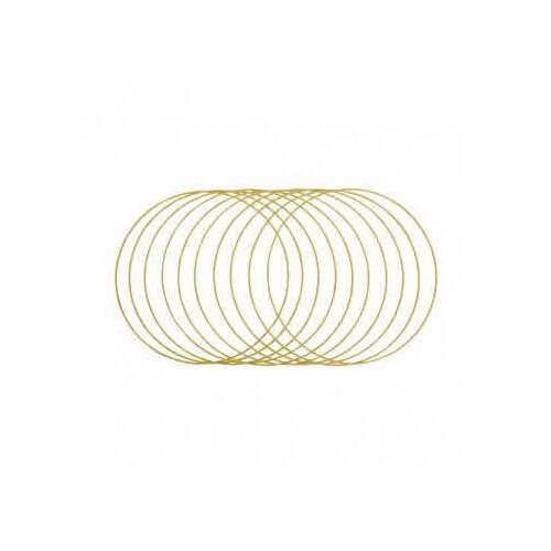 RAYHER Kovinski obroči, 30 cm, zlati, set 10, (20634006) Slike