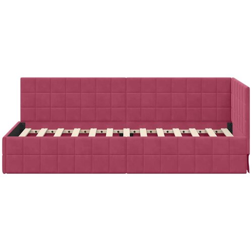  Kutni okvir kreveta Vinska crvena 80 cm x 200 cm Bar&amp;scaron;un Slike