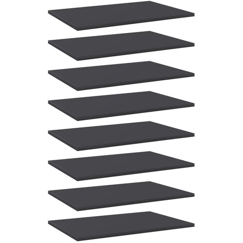 Police za knjige 8 kom sive 60 x 40 x 1,5 cm od iverice Cene