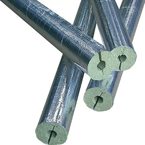 THERMAFLEX Alu mineralna volna ThermaGo 28/20 (premer: 28 mm, debelina: 20 mm, dolžina: 1 m) Slike