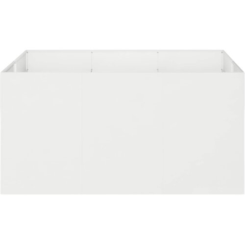  Vrtna saksija Bijela 120 x 80 x 60 cm Čelična vrata Slike