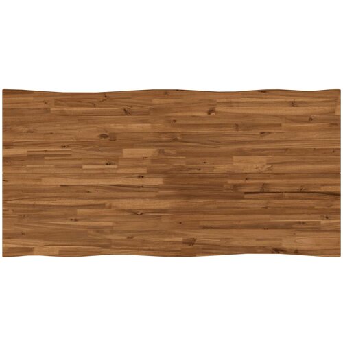  Stol za blagovanje s prirodnim rubom 160 x 80 x 75 cm Prirodna Slike