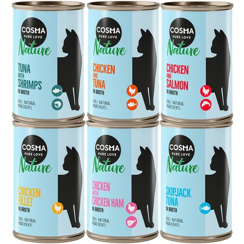 Cosma Mije&amp;scaron;ano probno pakiranje Nature - 6 x 140 g Slike