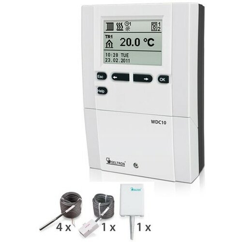 Seltron regulator ogrevanja Promatic WDC10 s tipali (4xTF/PT, 1xVF/PT, 1xAF/PT) Slike
