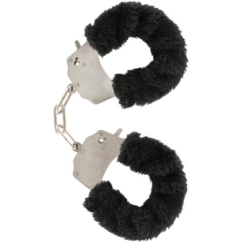 Toy Joy Lisice Furry Fun Cuffs-Črna Cene