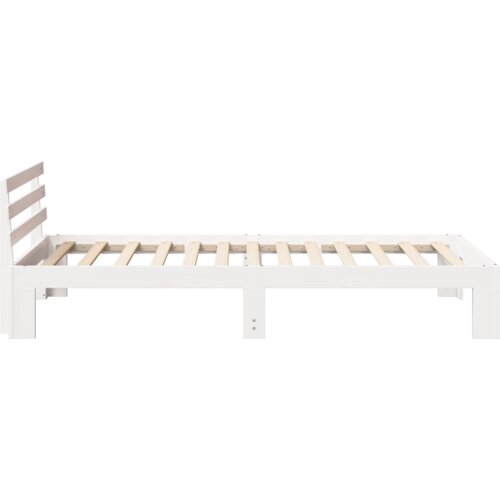  Krevet od Drva Bijeli Drvo 100 x 200 cm Minimalistički Krevet Slike