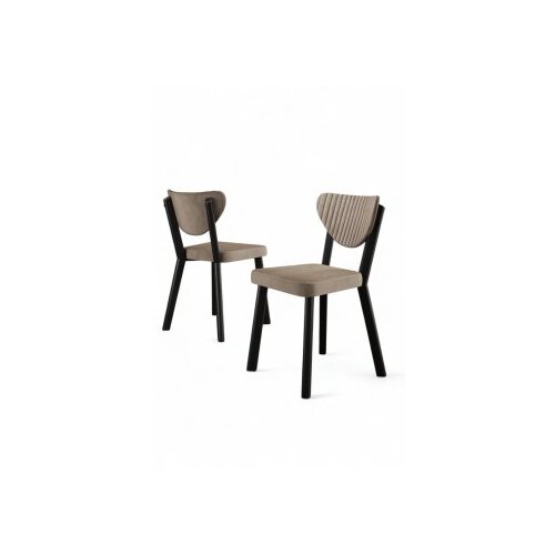 Hanah home set stolica (4 komada) arfe cappuccino black Slike