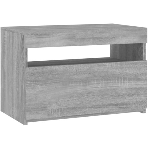 Maison Chic TV omarica - TV stojalo - Televizijska omarica z LED lučkami siva sonoma 60x35x40 cm, (21701226) Slike