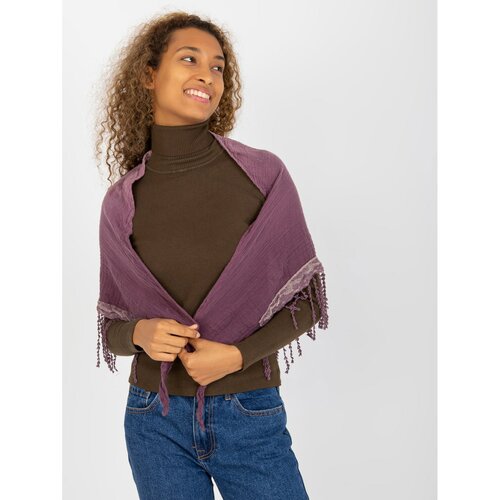 Fashion Hunters Ladies' purple muslin scarf Slike