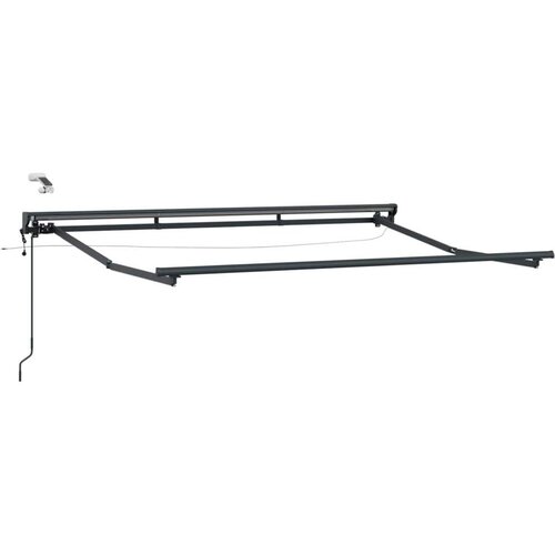  Električna nadstre&scaron;nica s profili LED Antracit 3 x 2 m Aluminij, (5000207288) Cene