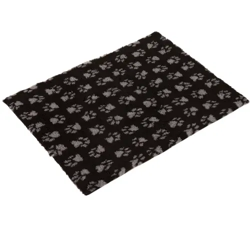 Vetbed ® Isobed SL mačja odeja Paw, črna/siva - D 75 x Š 50 cm