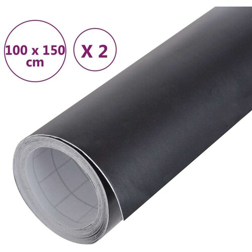 VidaXL Folije za automobil 2 kom mat crne 100 x 150 cm Slike