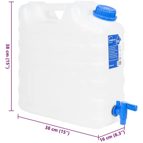  Spremnik za vodu sa slavinom prozirni 15 L plastični Slike
