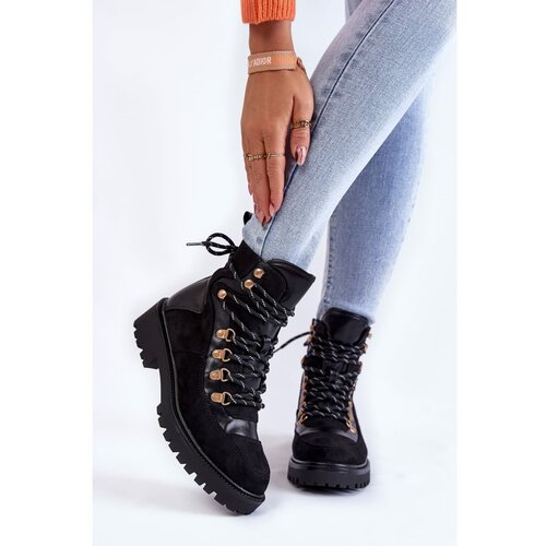 Kesi Women's Warm Boots Lace-up Black Jesse Slike