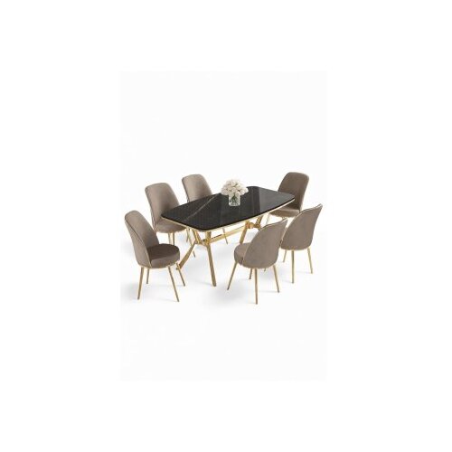 Hanah home Trpezarijski set, 7 dijelova, bež Cijene