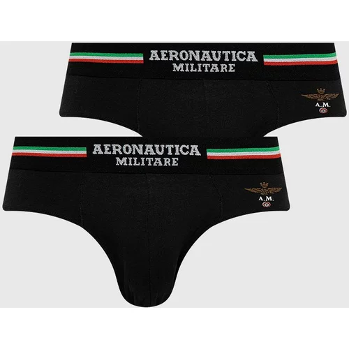 Aeronautica Militare Slip gaćice (2-pack) za muškarce, boja: crna