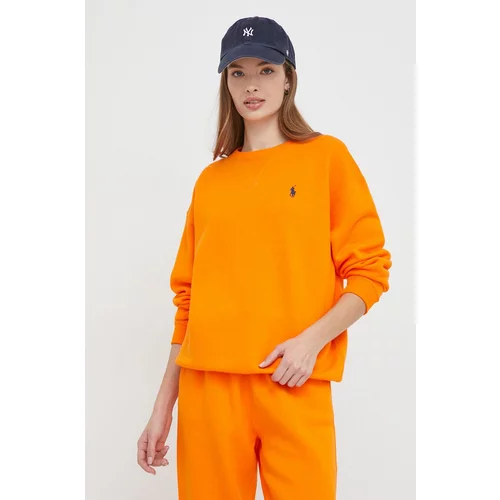 Polo Ralph Lauren Dukserica za žene, boja: narančasta, bez uzorka
