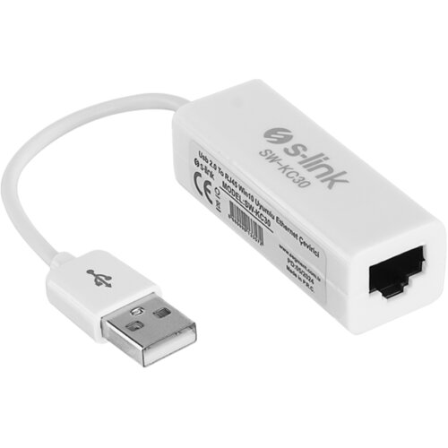  USB to LAN Ethernet adapter converter USB A plug/RJ45, S-Link SW-KC30, 40460 Cijene