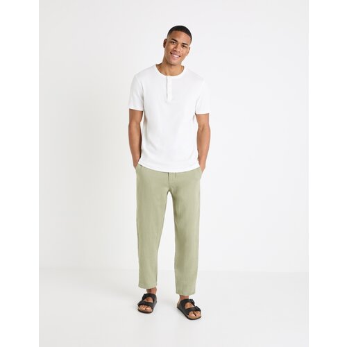 Celio Linen Trousers Dolinus - Men's Cene