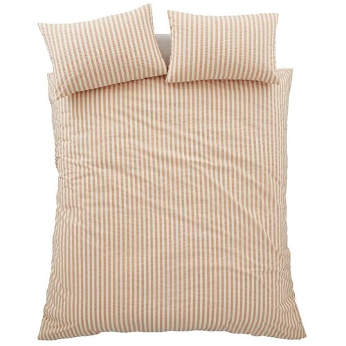 Pineapple Elephant Narančasta 3-dijelna posteljina za bračni krevet 200x200 cm Cotton Rich Woven Stripe &ndash; Cijene