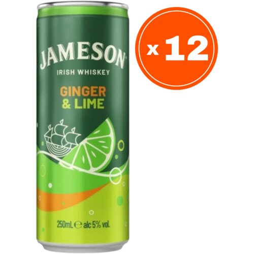 Jameson Koktel ginger lime, 0.25l, 12 komada Slike