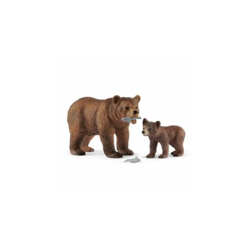 Schleich grizli mama i mladunce 42473 Slike