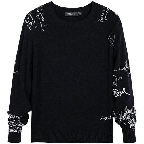 Desigual Pulover crna / bijela Cene