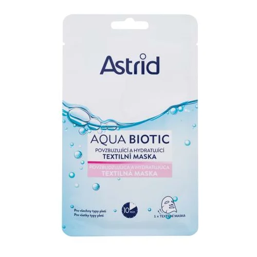 Astrid Aqua Biotic Anti-Fatigue and Quenching Tissue Mask maska za obraz 1 kos za ženske