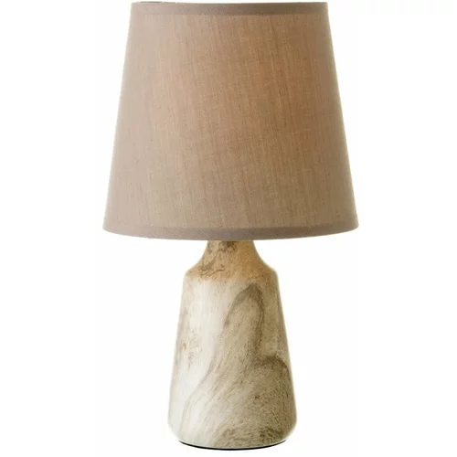 Casa Selección Bež stolna lampa keramička s tekstilnim sjenilom (visina 28 cm) –