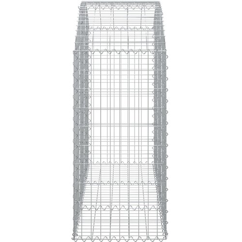  Gabionska ko&amp;scaron;ara s lukom 150x50x100/120 cm pocinčano željezo Slike